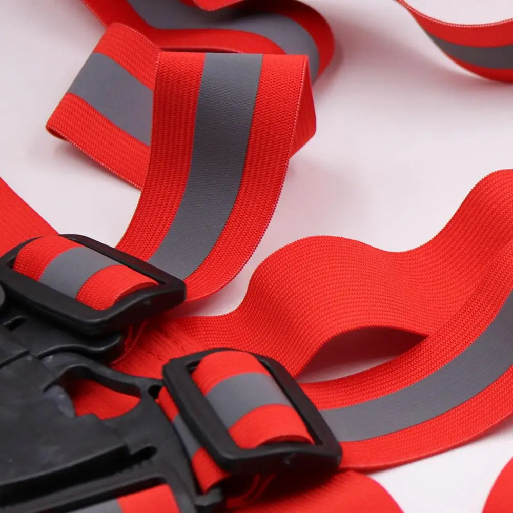 

Reflective Straps Night Running Riding Clothing Vest Adjustable Safety Vest Elastic Strap Jacket Cycling Vests