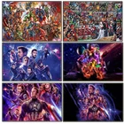 Картина на холсте Marvel Мстители, супергерои, персонажи фильмов, коллекция, постеры, печать, настенное искусство, картина, Декор, подарки для мальчиков