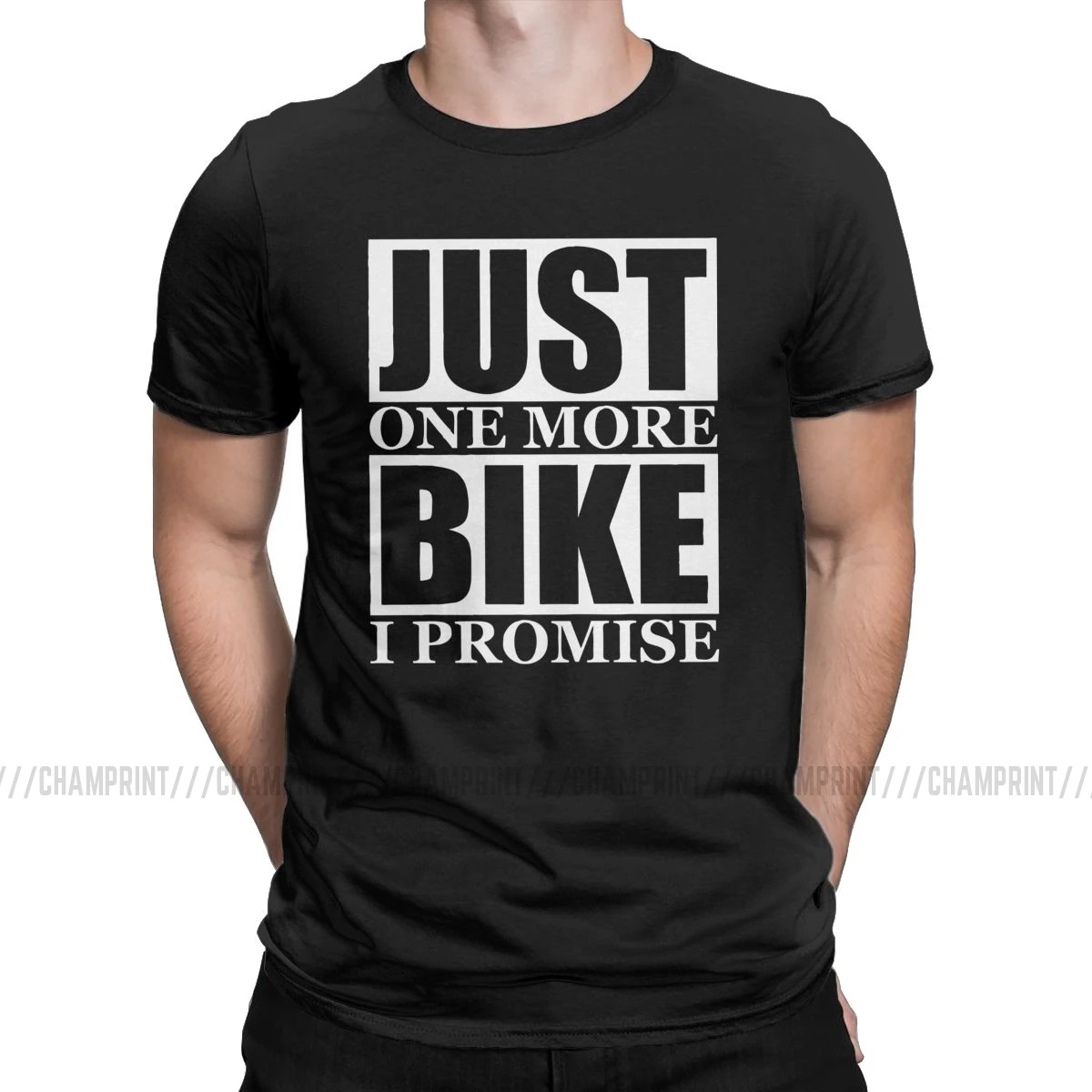 

Just One More Bike I Promise T Shirt for Men Cotton Leisure T-Shirts O Neck Cycling Bicycle Biking Ride Tee Shirt Summer Tops