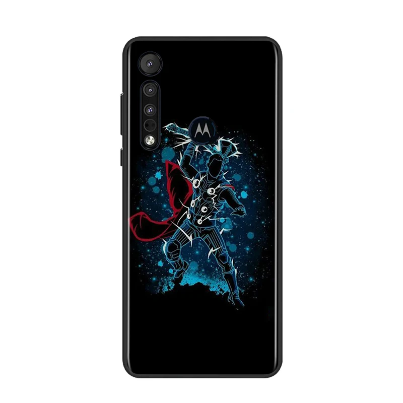 

Marvel Superhero Thor For Motorola G9 G8 G Edge One E7 E6 Power Lite Marco Hyper Fusion Plus Play Black Phone Case