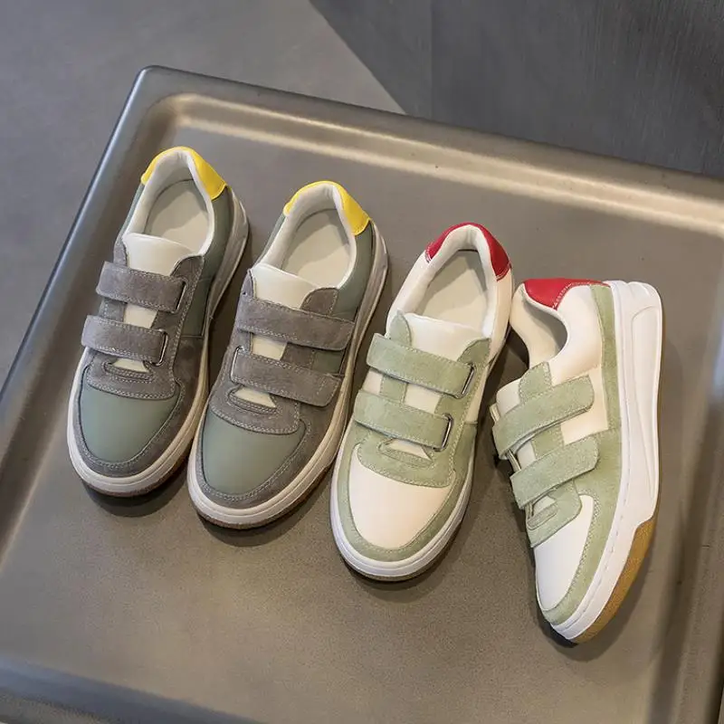 

Rizabina Women Sneakers Real Leather Women Mix Color Flats Shoes Woman Casual Daily Spring Lady Fashion Footwear Size 35-39