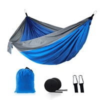nylon single double hammock adult outdoor portable sleeping swing camping climbing hunting travel garden rest tool