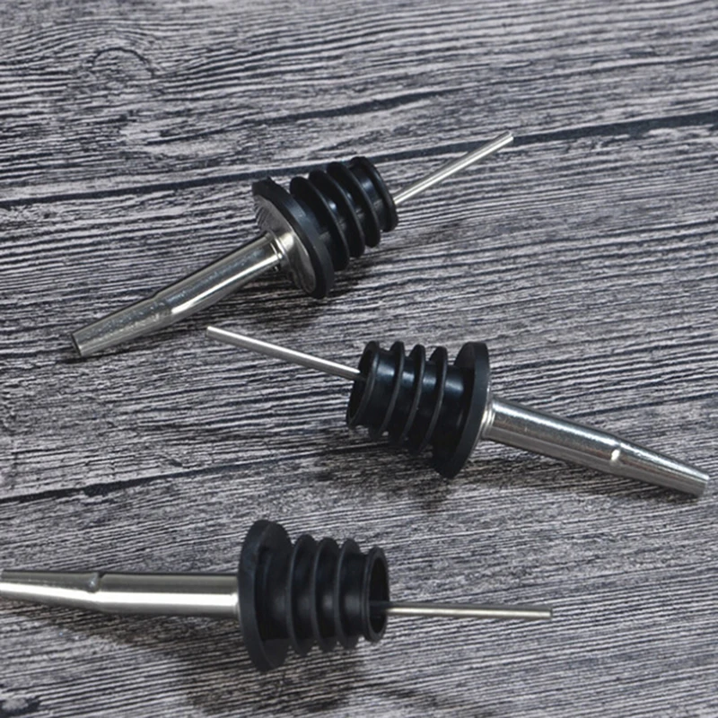 

New 10Pcs Stainless Steel Bottle Pourer Flow Wine Bottle Pour Spout Stopper Barware (Approx 10.5cm)