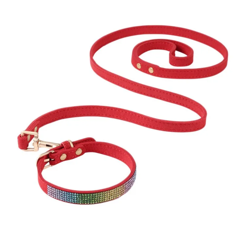 

Shiny Hot Rhinestone Pet Cat Collar Leash Set Pet Collar Large Medium And Small Pet Products for Pet