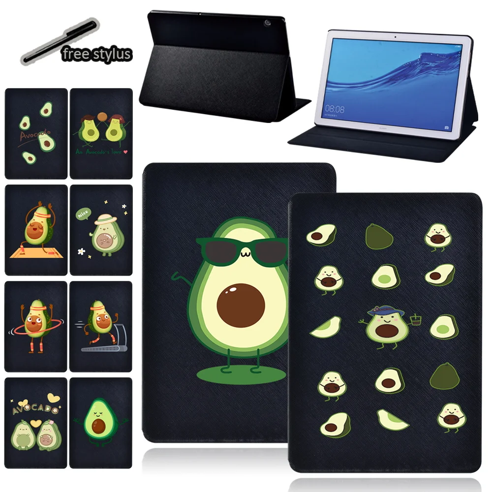 

For Amazon Fire HD 8/HD 8 Plus/Fire 7/Fire HD 10 Tablet Case Cartoon Pattern Series Cover Case + Free Stylus