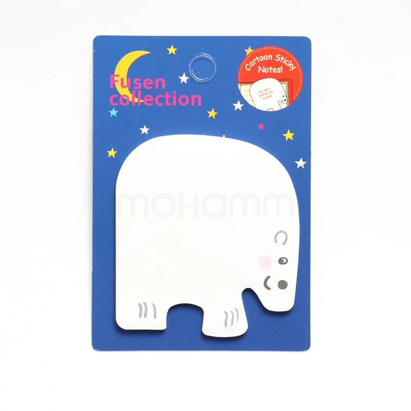 8Pcs Cute Animal Lion Penguin Elephant Sticky Notes Memo Pads for Kids School Stationery Office Supplies Note Pad Bookmark Decor |