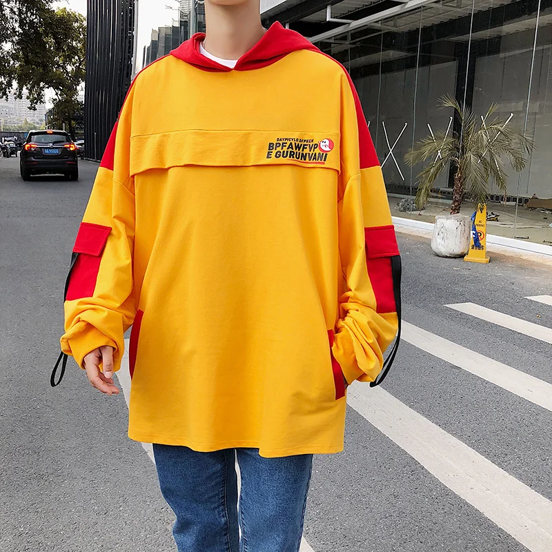 

SingleRoad Mens Hoodies Men 2020 Patchwork Oversized Patchwork Hip Hop Harajuku Japanese Streetwear Sweatshirts Black Hoodie Men