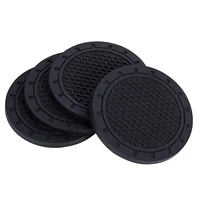 4pcs car coaster water cup bottle holder anti slip pad mat silica gel for interior decoration car styling accessories