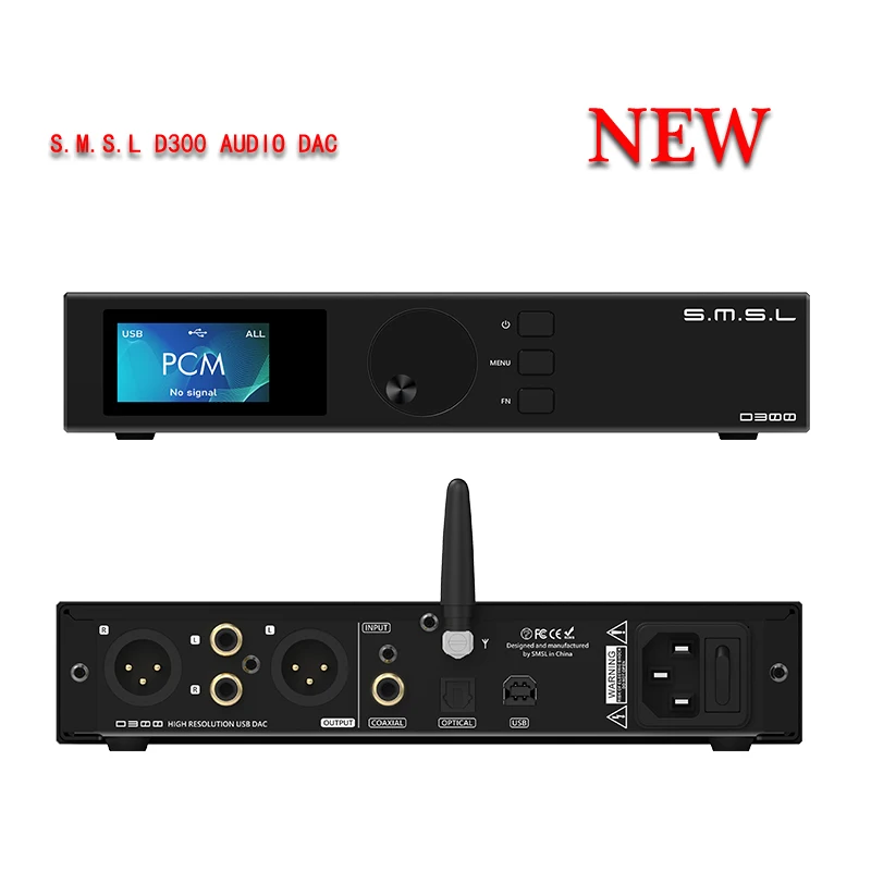 ЦАП SMSL D300 с высоким разрешением BD34301EKV MQA XMOS DSD512 Bluetooth5.0 UAT LDAC AptX - Цена: 28023.3