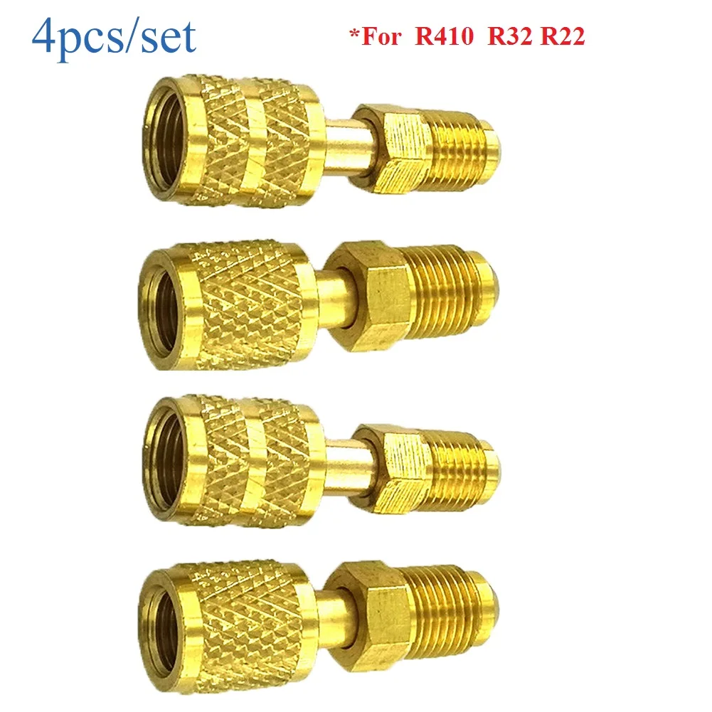 r410 adapter female 516 sae male 14 sae and male 516 sae female 14 sae for r410 r32 r22 valve core free global shipping
