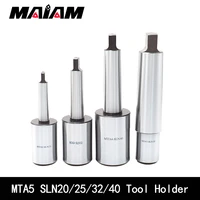mt5 sln20 sln25 sln32 sln40 tool holder side fixed tool holder cnc u drill tool holder u drill mta5 morse tool handle flat tail