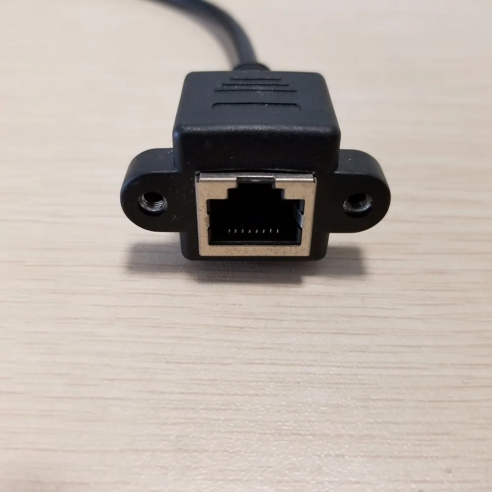 Удлинительный кабель RJ45 с углом 90 градусов для передачи данных крепление панели
