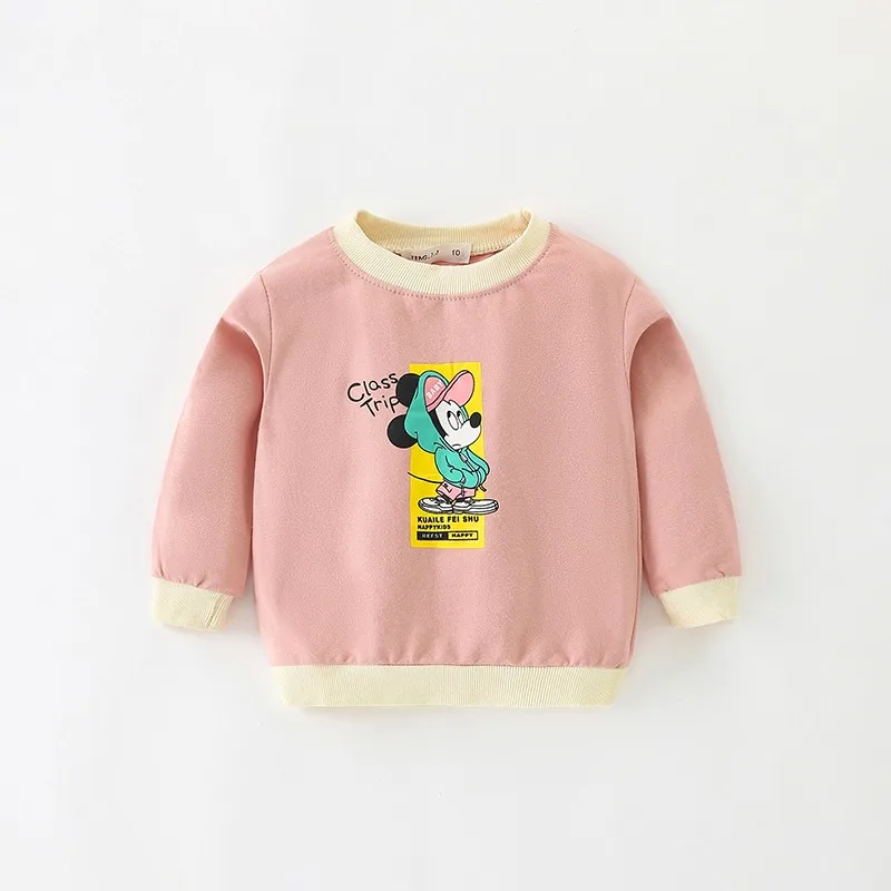 Детский хлопковый свитер с длинным рукавом на осень/весну|Тройники| |