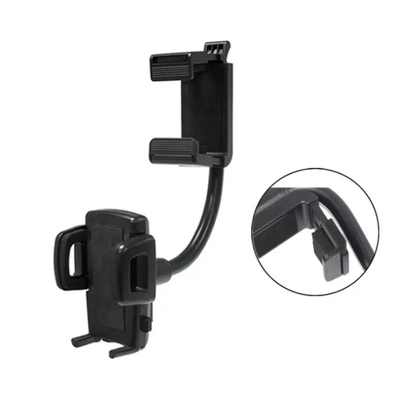 Интерьер автомобиля зеркало заднего вида смартфон держатель Кронштейн 360