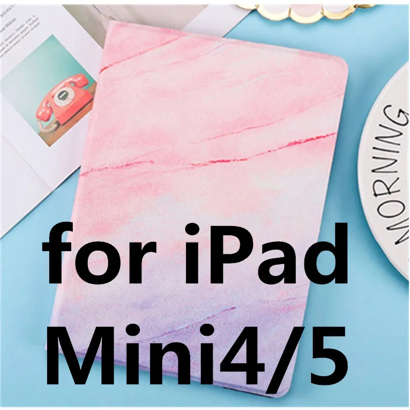 as picture Чехол для iPad Mini 4, чехол из искусственной кожи, подставка для сна, умный жесткий чехол, для iPad Mini 1 2 3, 4, 5, 5, чехол для Mini 5, iPad, чехол, Funda - Цвет: as picture