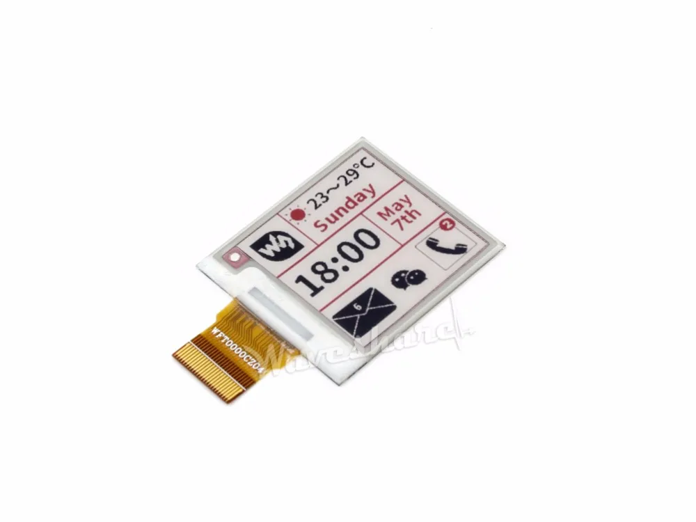 1 54 ''e paper 200x200 дюйма E Ink raw display panel без PCB трех цветов: красный черный белый. SPI