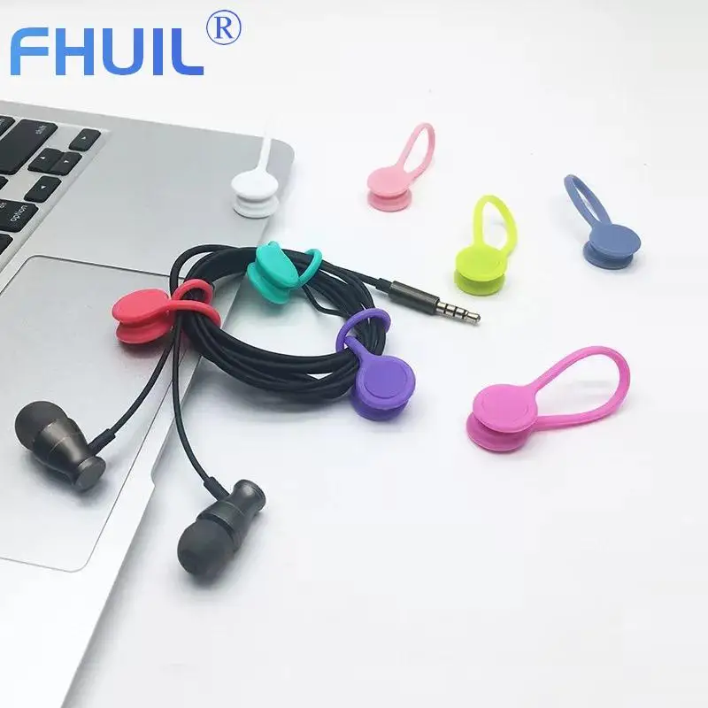 Простой цветной держатель для намотки кабеля наушники шнур мыши восхитительный