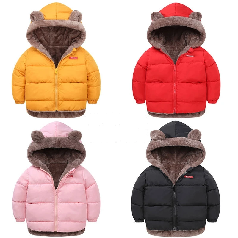 

New Children's Coat Cashmere Cotton Padded Jacket Boys Down Cotton Jacket Boys Girls Cotton Padded Jacket Baby Thickened Outwear
