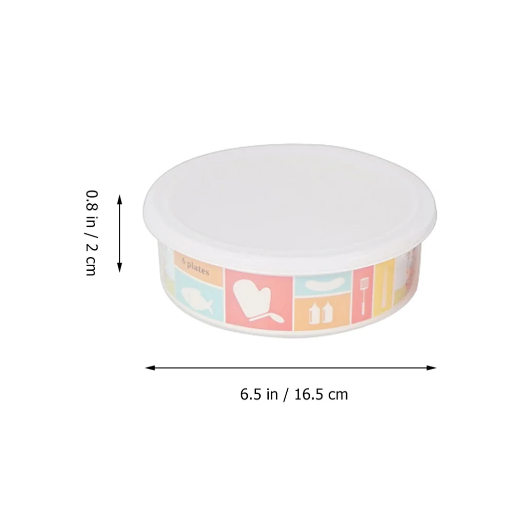 

1 Set/6pcs Fruit Plate Plate Portable Outdoor Picnic Camping Dish
