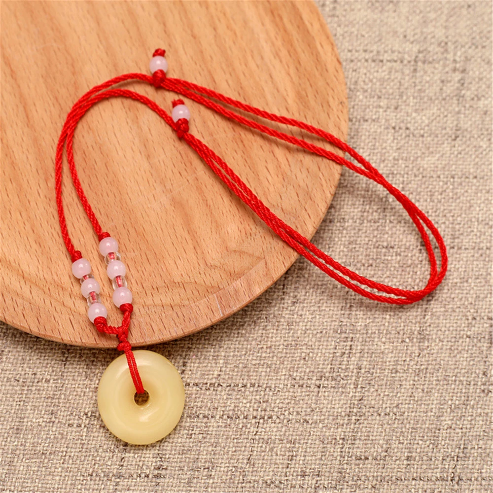 Модный натуральный разноцветный нефритовый кулон пончик ожерелье из агата