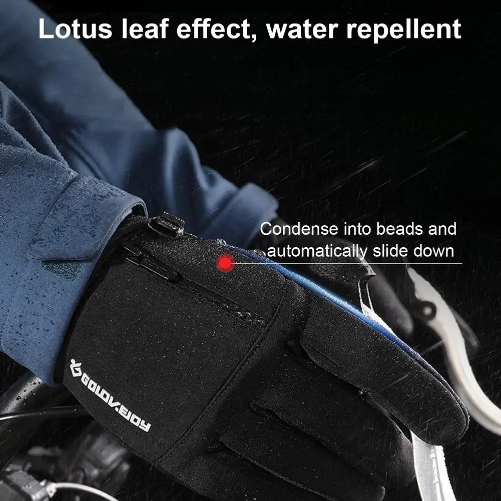 

Warm Gloves Windproof Waterproof Touch Screen Velvet Thick Warm Cycling Gloves Mitten Mini Intimate Storage Bag For Outdoor