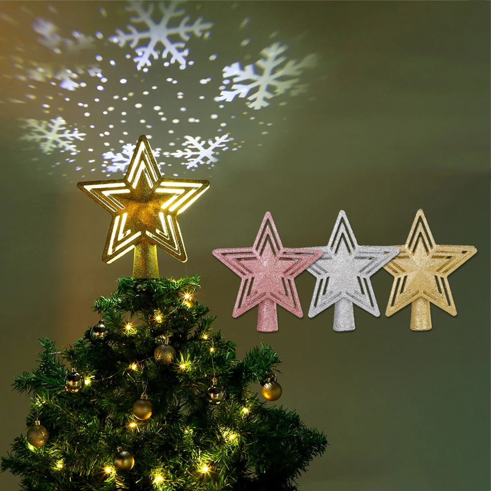 

3D Рождественская елка, светодиодная гирлянда с пятиконечными звездами, сказочные огни, Рождественское украшение, товары для праздника Вече...