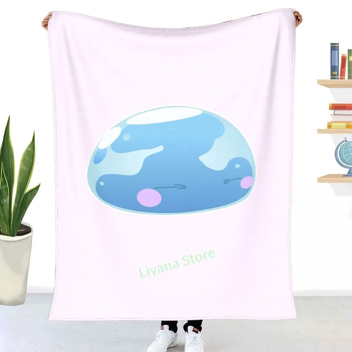 

Rimiru Slime Throw Blanket 3D printed sofa bedroom decorative blanket children adult Christmas gift