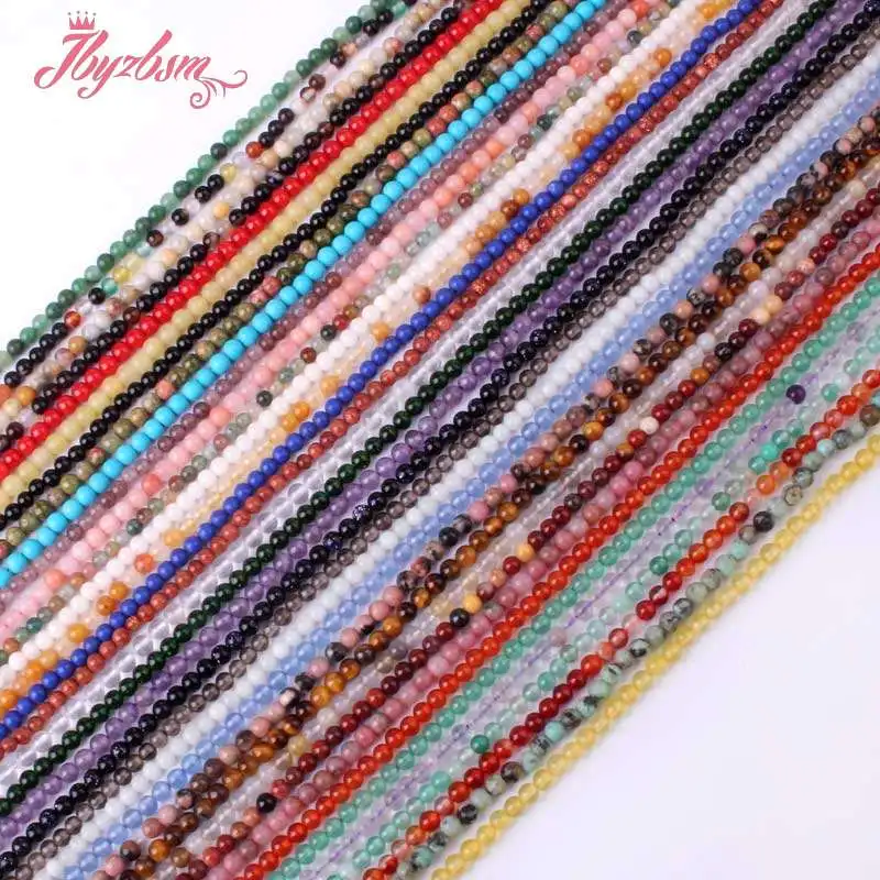 2 мм крошечный круглый Лапис Амазонит Агаты рыхлый натуральный камень бусины для