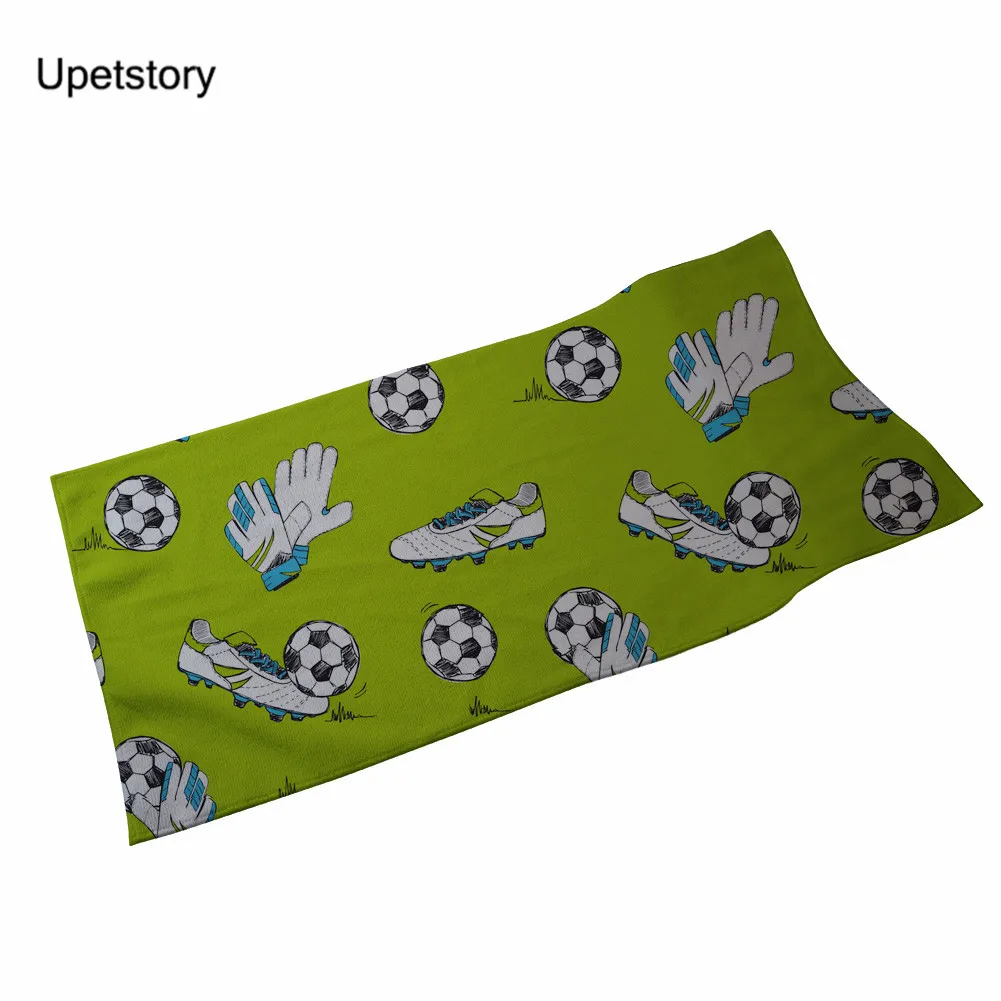 

New Cotton 35*75cm Football Printed Face Towel Hand Towel Washcloth Football Fans Towel Gift Hand Car Clean Cloth Towel
