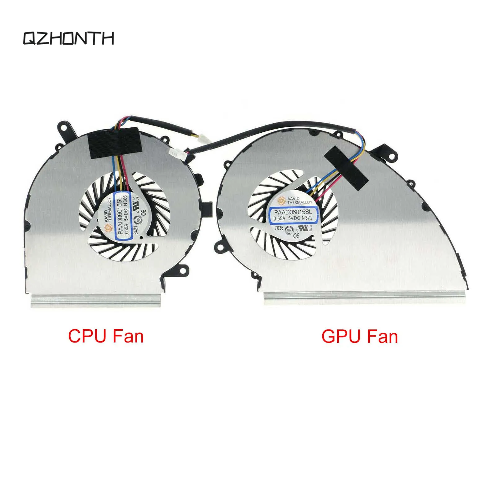 

Laptop New For MSI GE72VR GP72VR GL72VR MS-179B CPU + GPU Cooling Fan 4 Pin