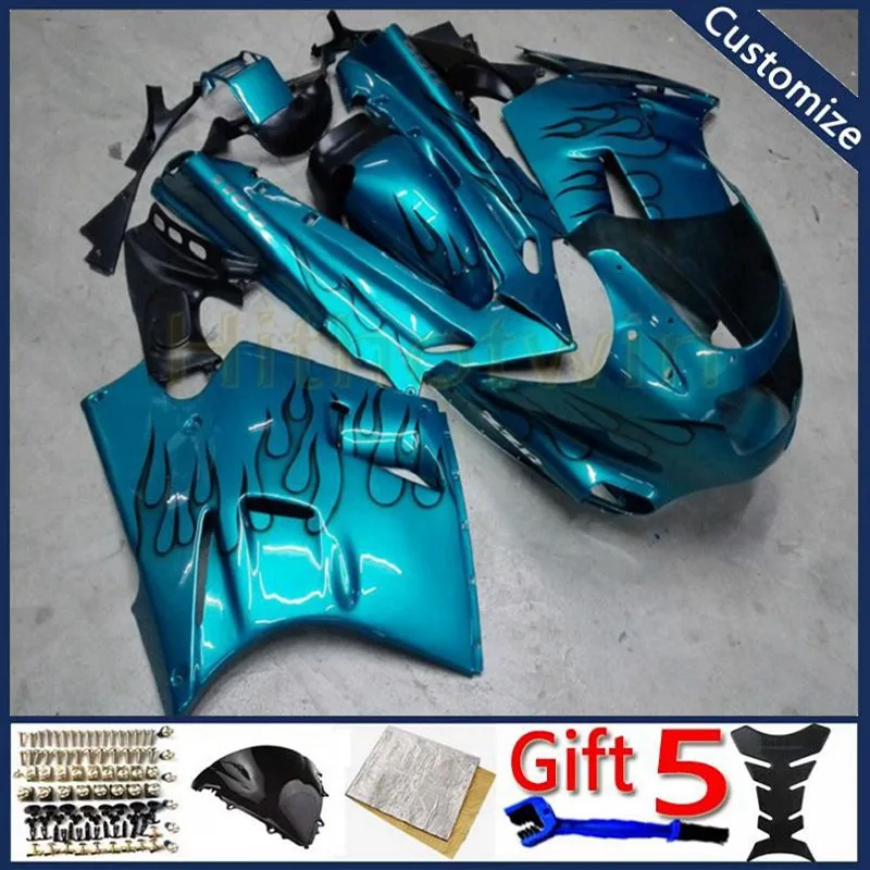 

motorcycle cowl For ZX11 ZZ-R1100 1990 1991 1992 1993 1994 1995 1996 1997 1998 1999 2000 2001 ABS Fairings hull light blue