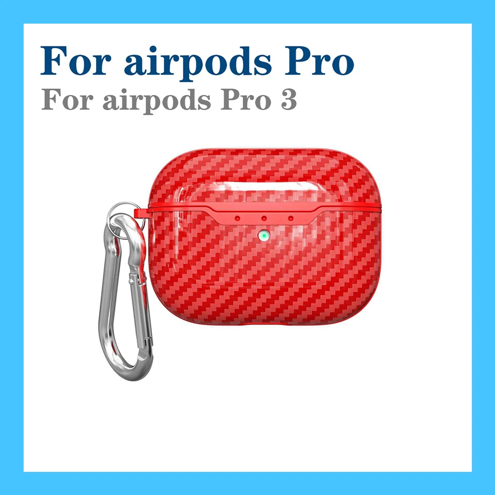 A4 Чехол fundas для AirPods, чехол для Air Pods Pro 3, чехол для наушников, роскошный чехол из углеродного волокна/кожи личи, силиконовый чехол для Air Pods 1/2, чехол - Цвет: A4