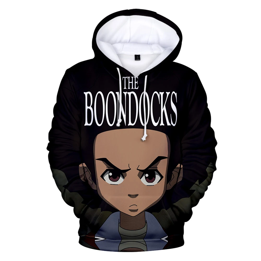 

New The Boondocks Hoodies 3D Long Sleeve Sweatshirt Men/Women Casual Harajuku Streetwear Hoodie Unisex Oversized Boys Pullovers