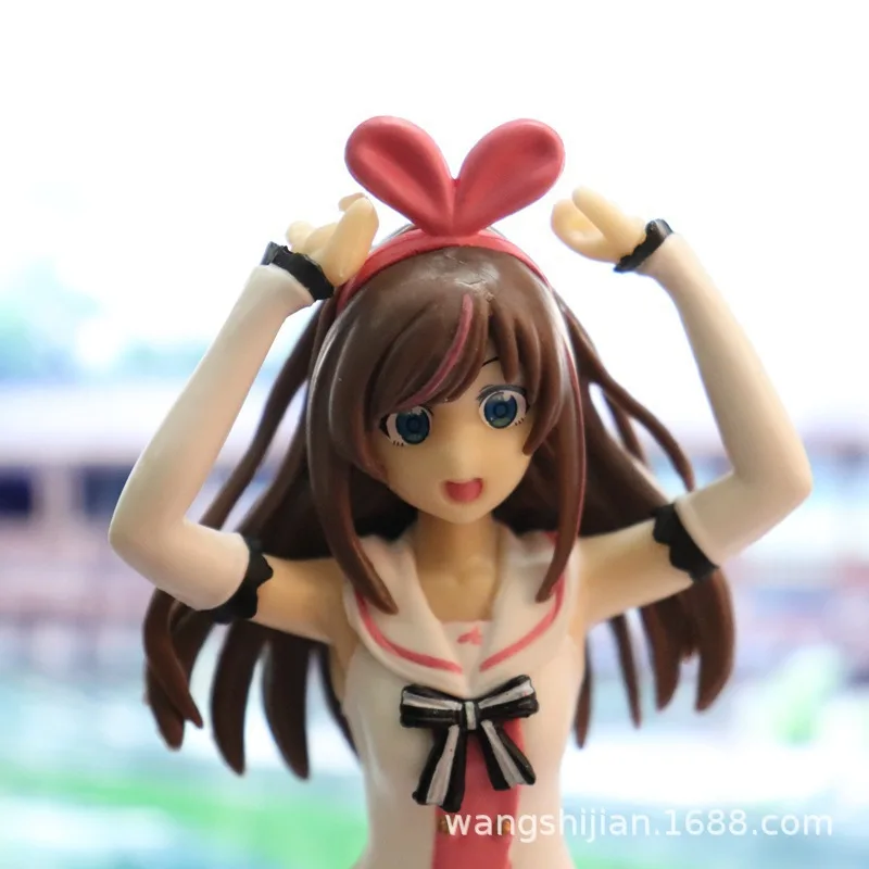 

Original Anime YouTuber Kizuna AI Kawaii Girl Lid Cup Noodles 130mm Action Figure Cartoon Character Model Toy Doll Decoration