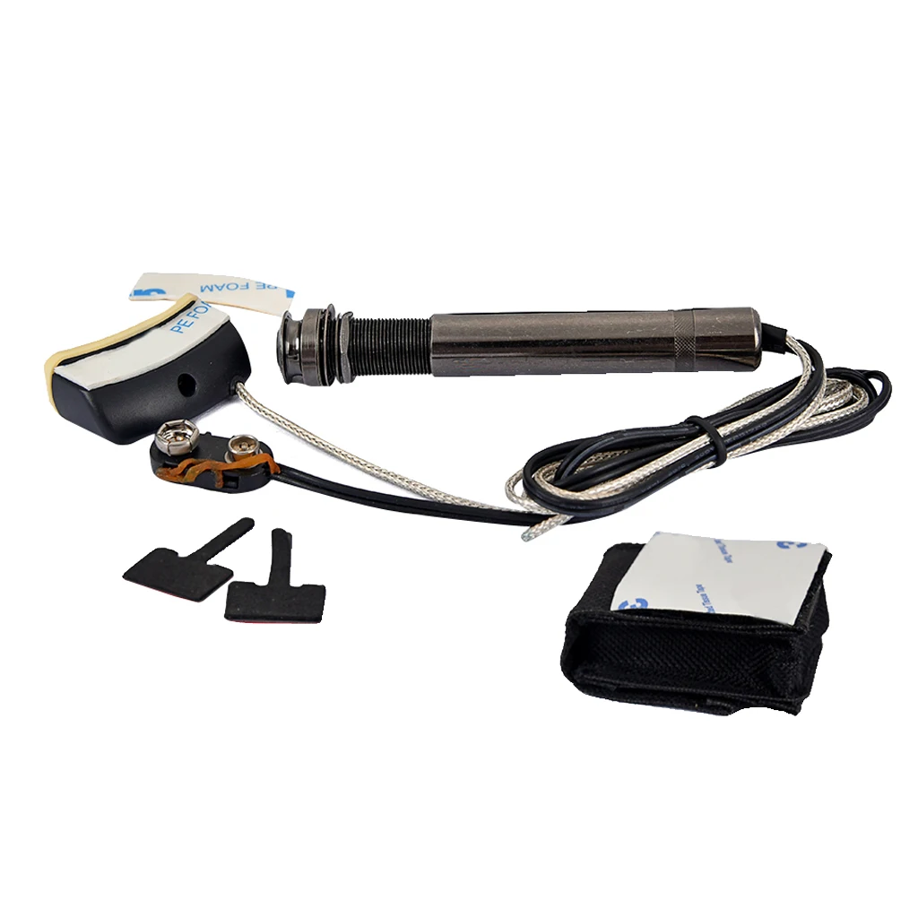 

Ukulele Soundhole Pickup Piezo Preamp Kit With Volume&Tone Control