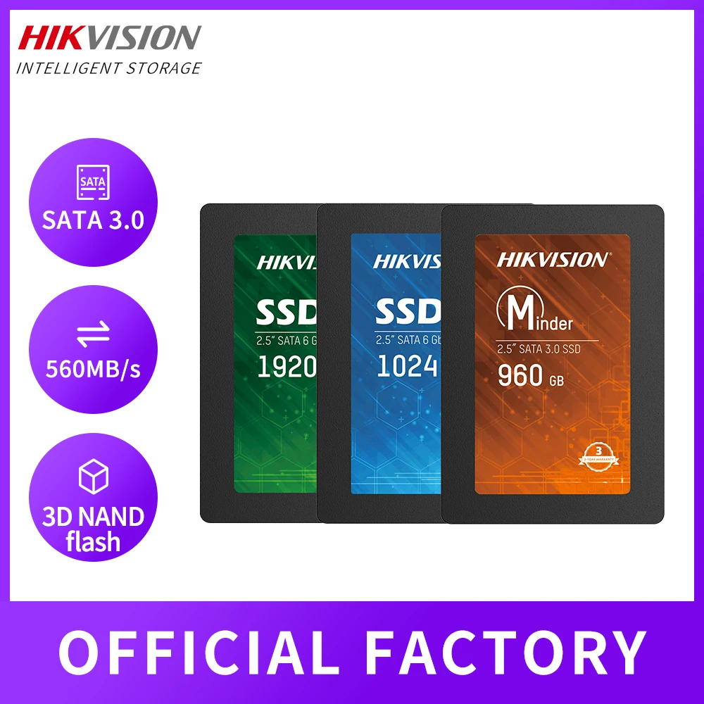 Высокоскоростной Внутренний твердотельный накопитель HIKVISION SSD-диск 120 ГБ 240 480 ТБ