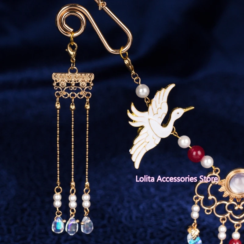 Цепочка с жемчужными подвесками в стиле династии Танга|Ожерелье-ошейник| |