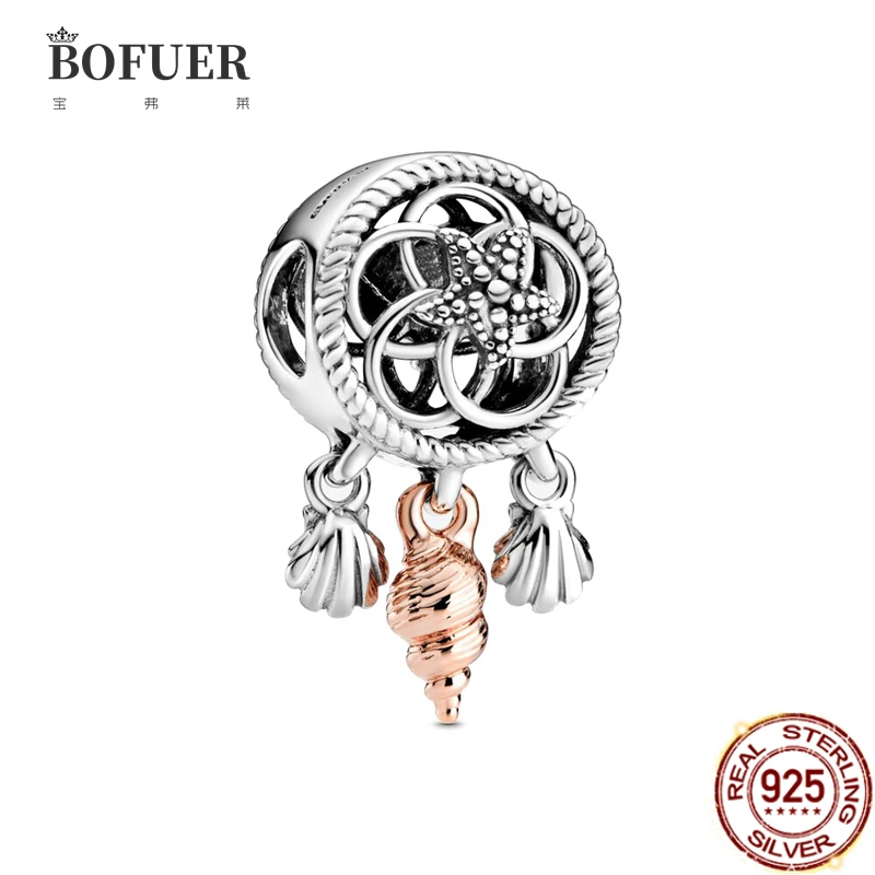 

New Pandora 925 Original Charm Pendant Openwork Dreamcatcher Bead Fit Women Bracelet Dream Catcher Dangle Charm DIY Jewelry