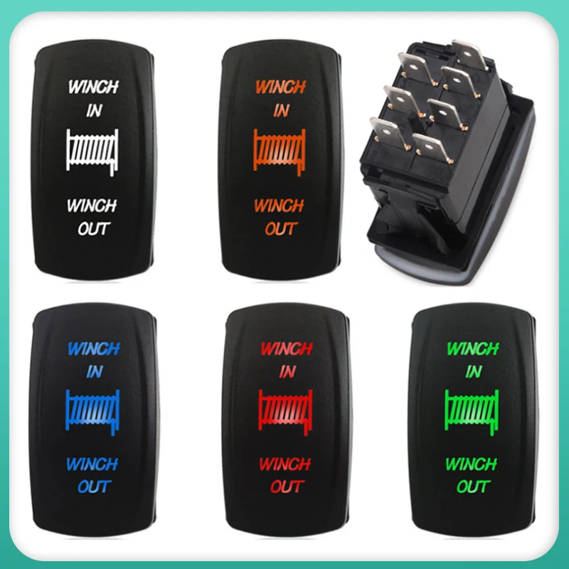 Кулисный Переключатель 12 В 24 IP68 водонепроницаемый 1 шт. универсальная кнопка