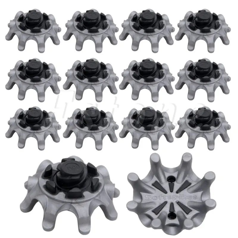 

Golf Spikes Pins 14Pcs 1/4 Turn Fast Twist Shoe Spikes Replacement Portable Set Golf Accessories