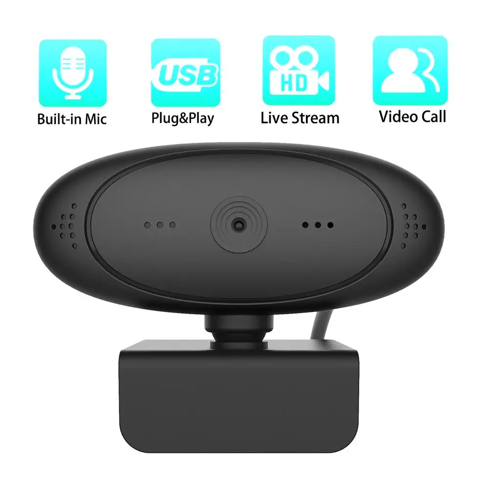 HD 1080P 60FPS Автофокус USB 2 0 веб-камера с микрофоном для живой видеоконференции Дома