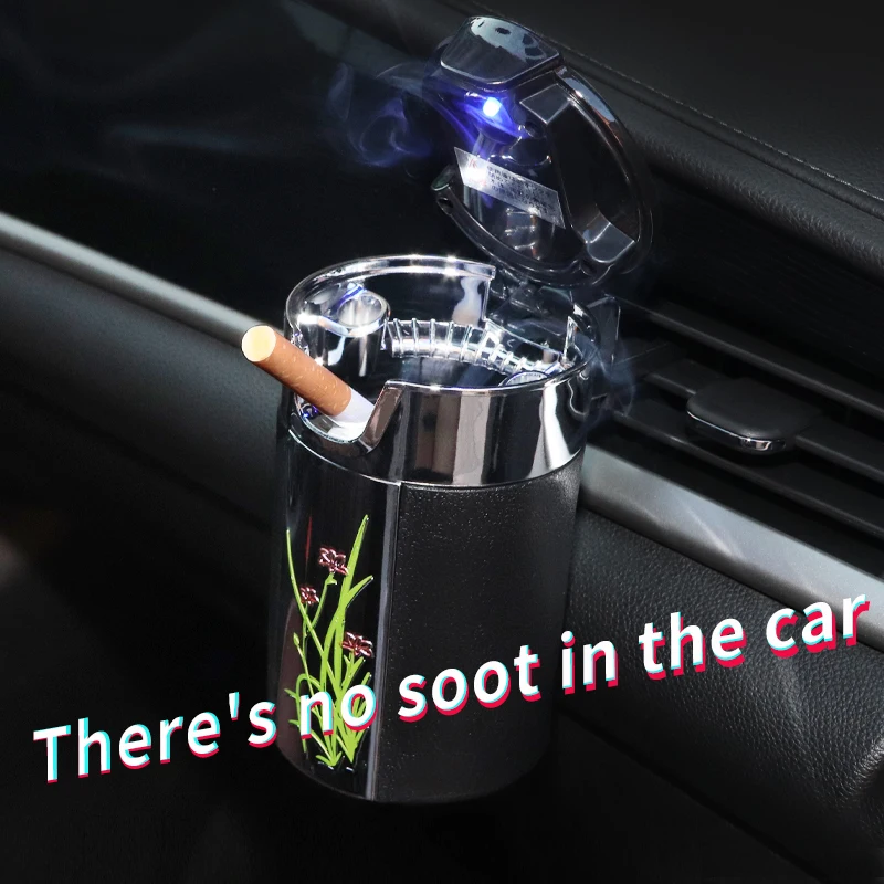 Автомобильная пепельница с зажигалкой светодиодный держатель для сигарет