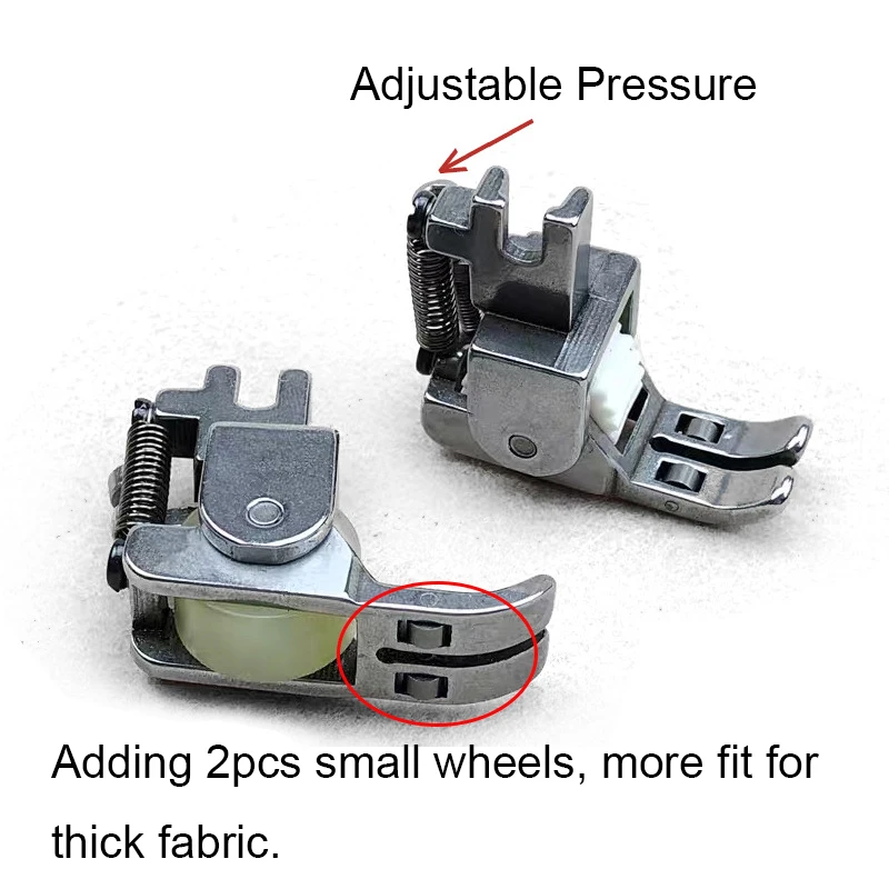 Роликовая прижимная лапка для толстой ткани кожи резины/стали/алмазной певицы