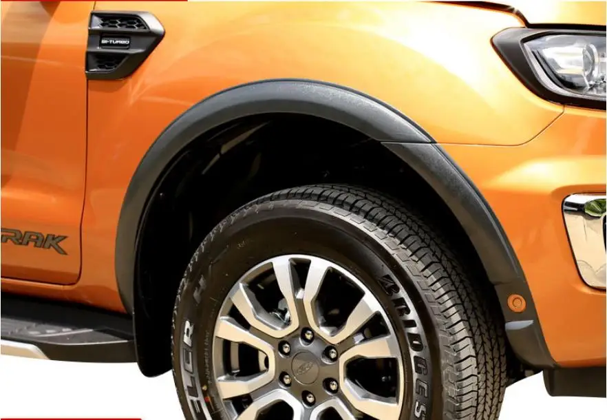 

For Ford Ranger 2019 T8 Wildtrak 3 Inch Matte Black Color With Sensor Hole Fender Flares Wheel Arches