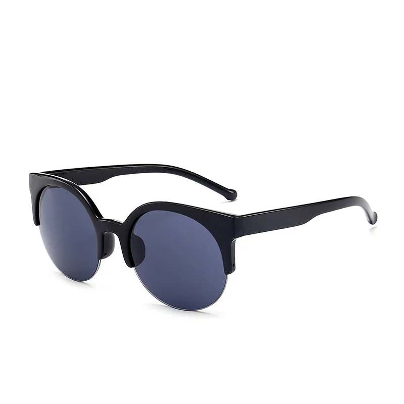 Полезные модные классические круглые очки унисекс с полуободковой оправой для