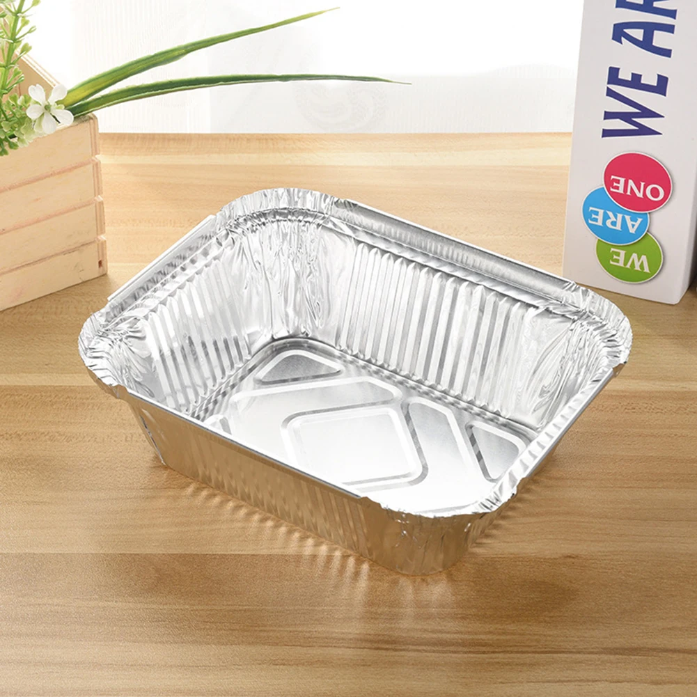 

410ml Tin box Roaster Recyclable 125 Pcs Aluminum Foil BBQ Drip Pan Baking
