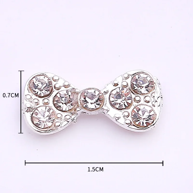 Новинка года 50 шт. Маленькие стразы с бантом цветочные пуговицы для рукоделия