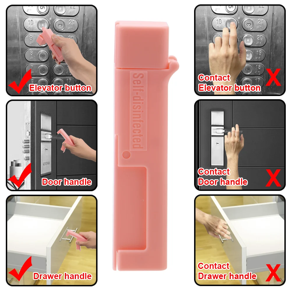 

Creative Portable Useful Press Elevator Button Artifact Door Opening Disinfection Tool Avoid Contacting Tool