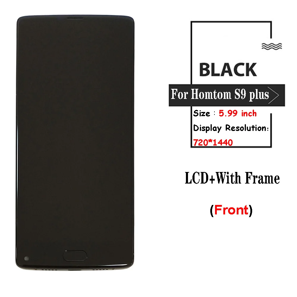 5 99 &quotдля Homtom S9 Plus LCD сборка с рамкой дисплей + Сенсорная панель экрана для замены