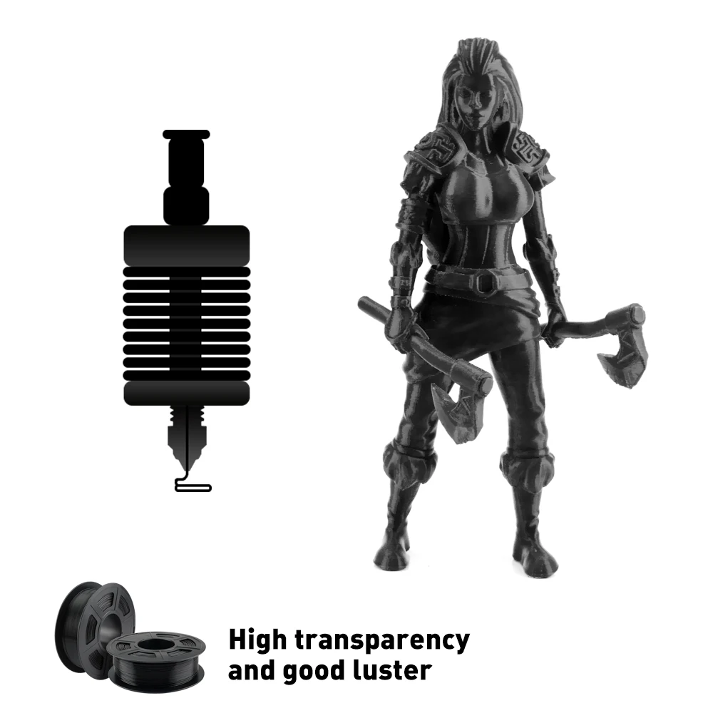 hiprecy pla plus 3d printer filament pla 1 75mm rainbow 1kg 2 2lbs per roll more toughness non toxic fast shipping silk free global shipping